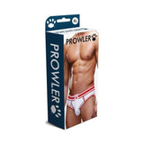 Prowler Open Back Brief White/Red - Lingerie