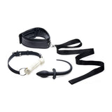 Puppy Play Set incl Gag, Plug and Collar Black - Naughty by Nature Adult Store