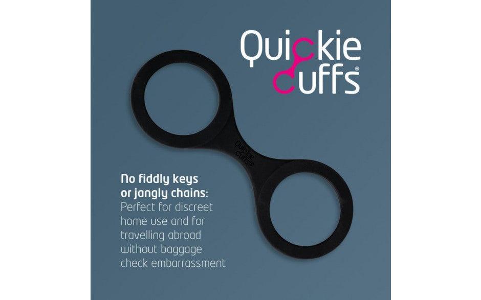 Quickie Cuffs Medium Black - Naughty by Nature Adult Store