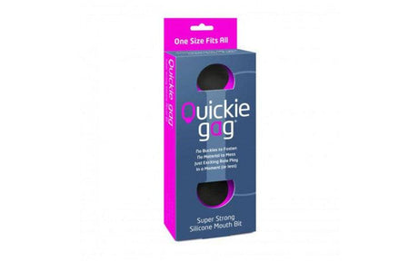Quickie Gag Mouth Bit Black - Adult Toys