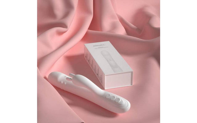 Rabbit Pro Thrusting Vibrator White - Adult Toys