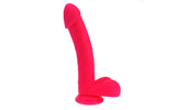Realistic Cock w Balls Pink - Adult Toys