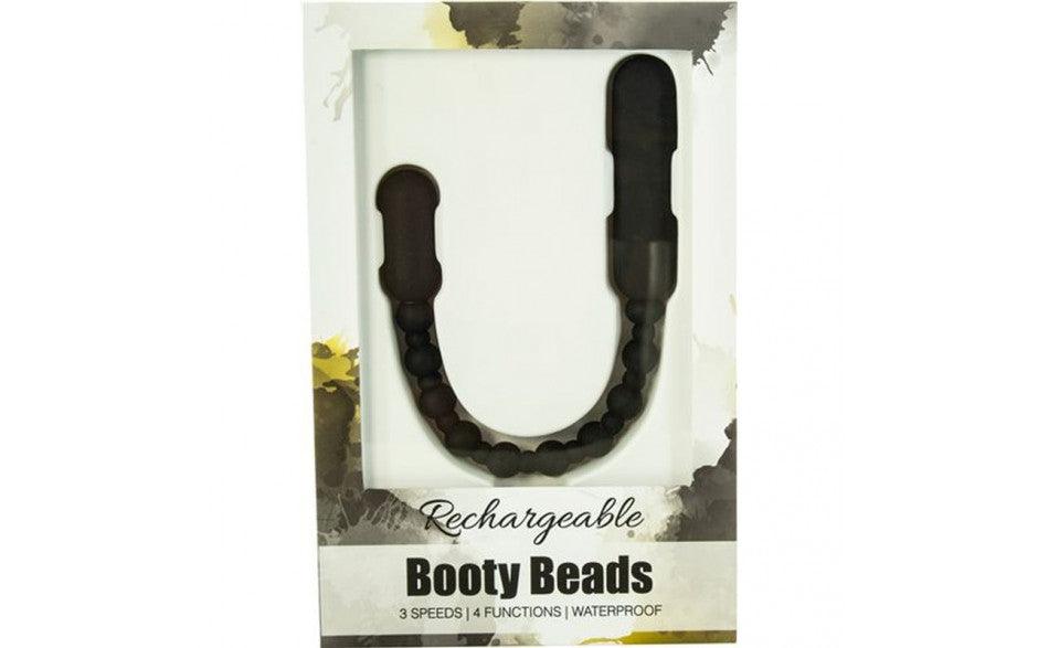 Rechargeable Booty Beads Black - Naughty by Nature Adult Store