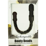 Rechargeable Booty Beads Black - Adult Toys