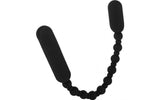 Rechargeable Booty Beads Black - Adult Toys