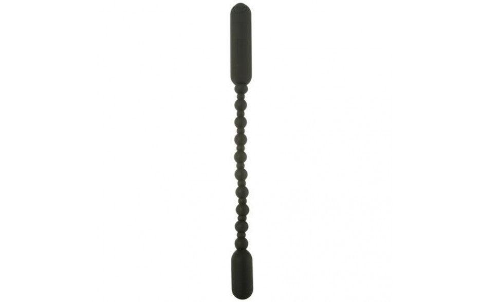 Rechargeable Booty Beads Black - Adult Toys