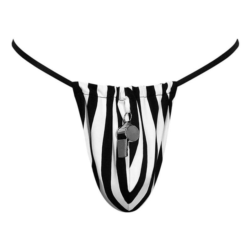 Referee Novelty G - String Black - Lingerie