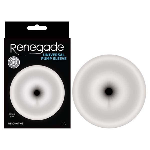 Renegade Universal Pump Sleeve - Clear Ass-Shaped Penis Pump Sleeve - Naughty by Nature Adult Store