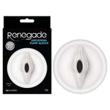 Renegade Universal Pump Sleeve - Clear Vagina-Shaped Penis Pump Sleeve - Naughty by Nature Adult Store