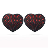 Reusable Red Diamond Heart Nipple Pasties - Naughty by Nature Adult Store