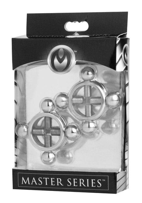 Rings Of Fire Stainless Steel Nipple Press Set - Adult Toys
