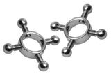 Rings Of Fire Stainless Steel Nipple Press Set - Adult Toys