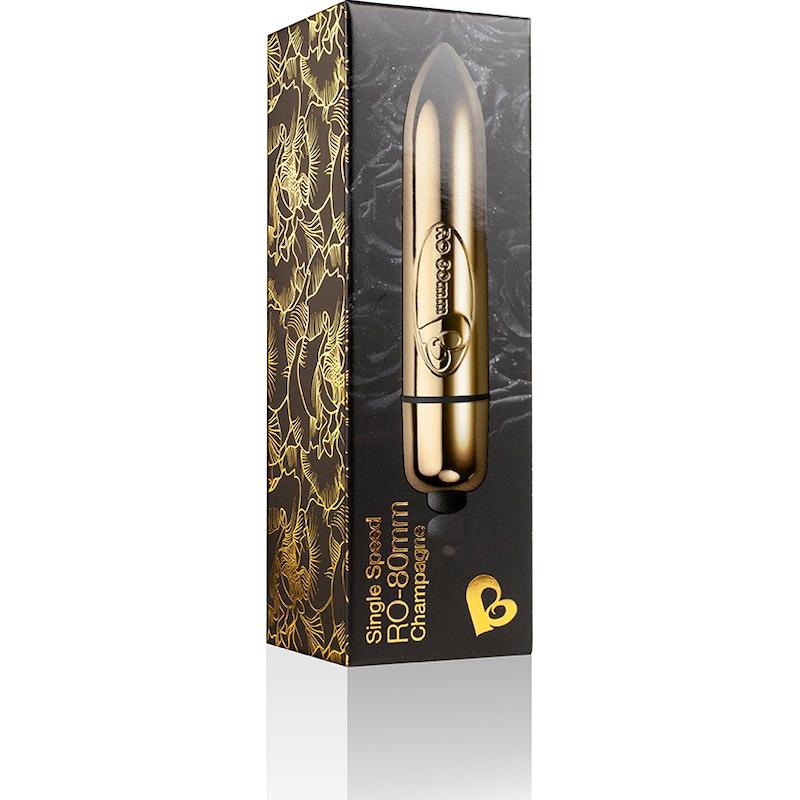 RO-80 Single Speed Bullet Champagne Gold - Naughty by Nature Adult Store