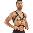 Rocco Bondage Harness Black - Adult Toys