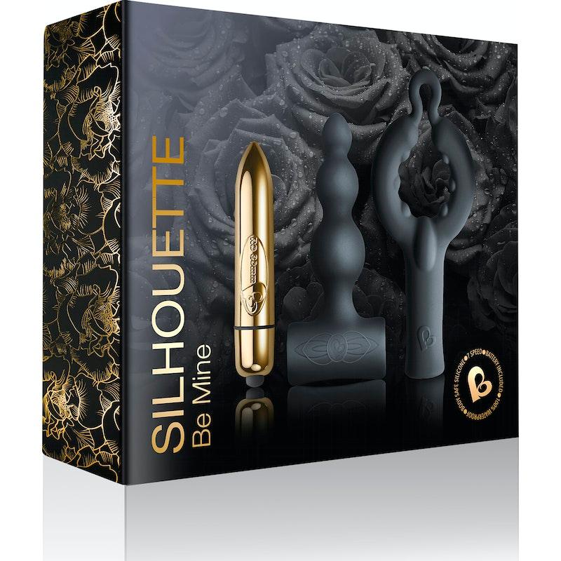 Rocks Off Silhouette Be Mine Set – 3 - Piece Silicone Vibrator Kit - Adult Toys