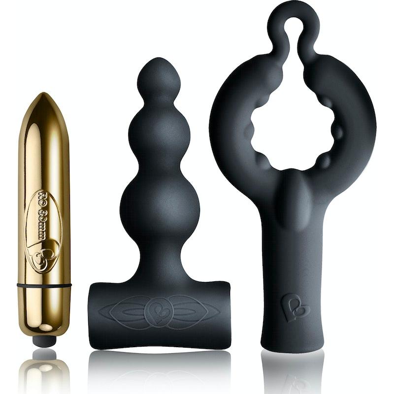 Rocks Off Silhouette Be Mine Set – 3 - Piece Silicone Vibrator Kit - Adult Toys