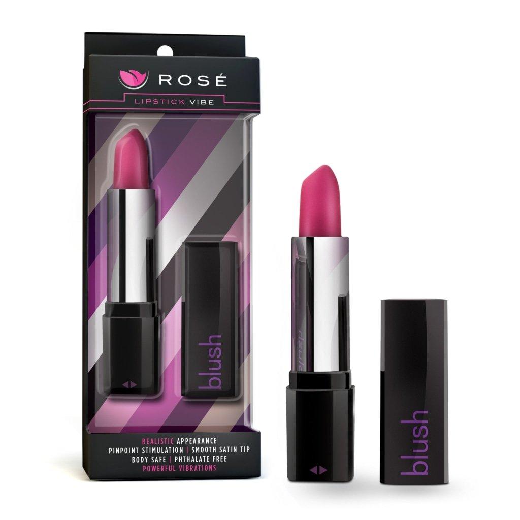 Rose Lipstick Vibe Black - Adult Toys