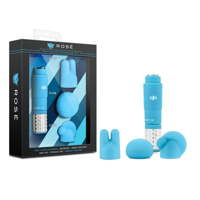 Rose Revitalize Massage Kit Blue - Naughty by Nature Adult Store