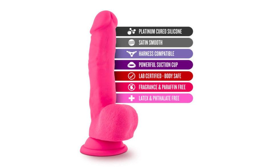 Ruse Shimmy Hot Pink Dong - Adult Toys