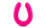 Ruse Silicone Slim 18in Hot Pink Double Dong - Adult Toys