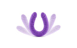 Ruse Silicone Slim 18in Purple Double Dong - Adult Toys