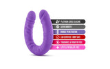 Ruse Silicone Slim 18in Purple Double Dong - Adult Toys