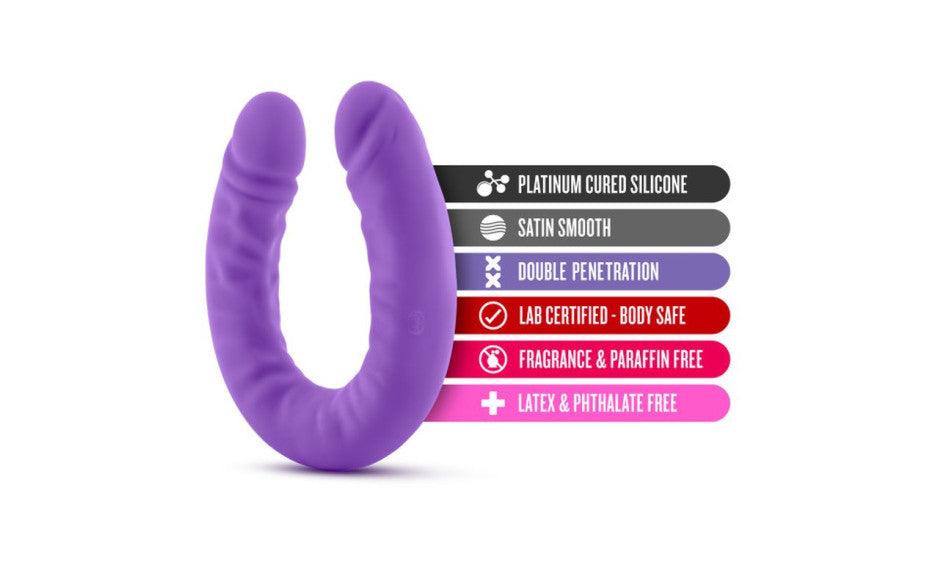 Ruse Silicone Slim 18in Purple Double Dong - Naughty by Nature Adult Store