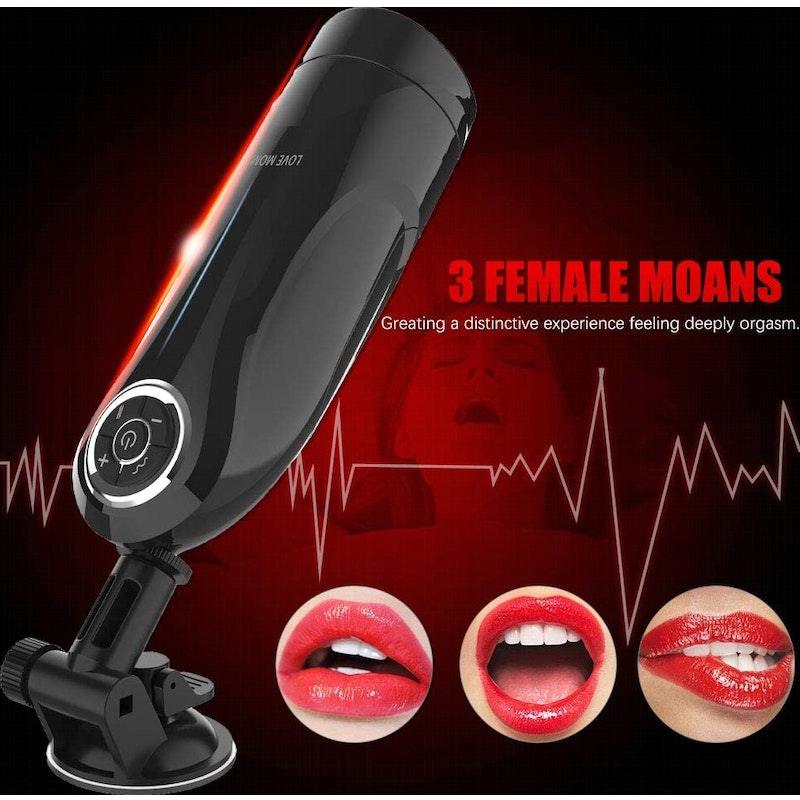 S - Hande Elisa Hands Free Auto Stroker – Thrusting Male Masturbator - Adult Toys