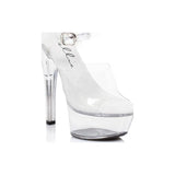 Sandal Clear 6in - Lingerie
