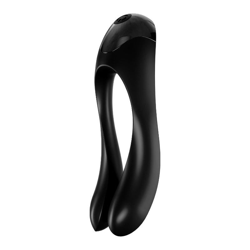 Satisfyer Candy Cane Finger Vibe Black - Naughty by Nature Adult Store