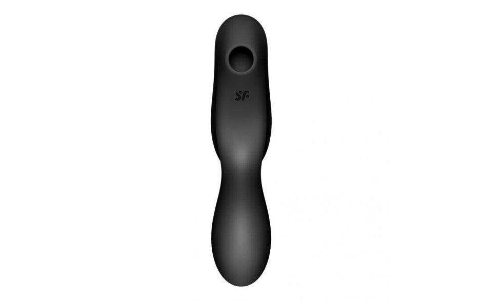 Satisfyer Curvy Trinity 2 Insertable Air Pulse Vibrator Black - Naughty by Nature Adult Store