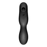 Satisfyer Curvy Trinity 2 Insertable Air Pulse Vibrator Black - Naughty by Nature Adult Store