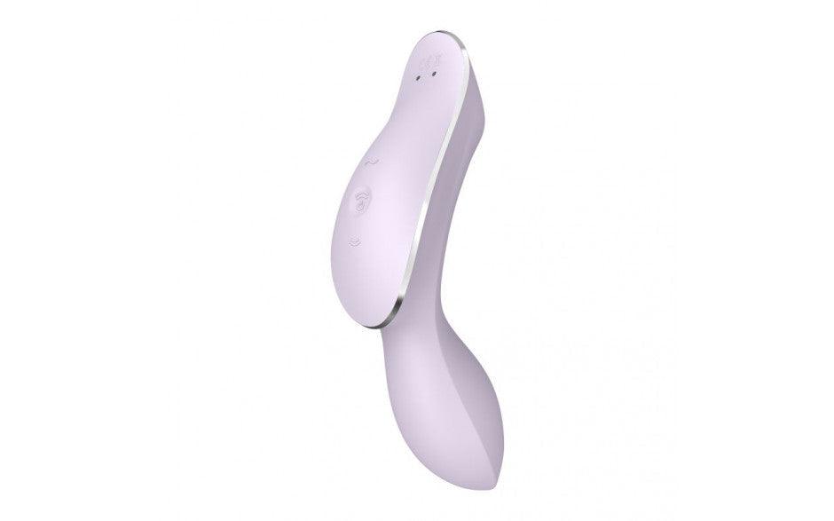 Satisfyer Curvy Trinity 2 Insertable Air Pulse Vibrator Violet - Naughty by Nature Adult Store