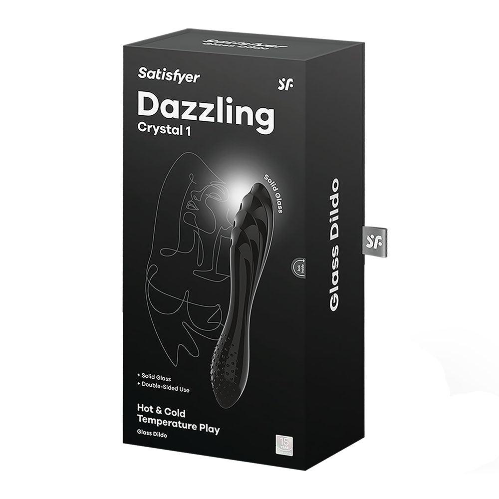 Satisfyer Dazzling Crystal 1 - Black - Naughty by Nature Adult Store