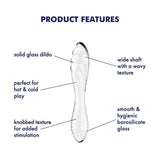Satisfyer Dazzling Crystal 1 - Clear - GLASS TOYS - PREMIUM