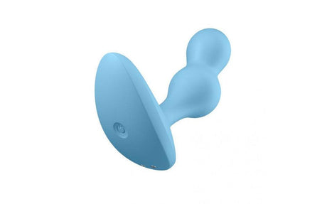 Satisfyer Deep Diver Vibrating Connect App Anal Plug Blue - Naughty by Nature Adult Store