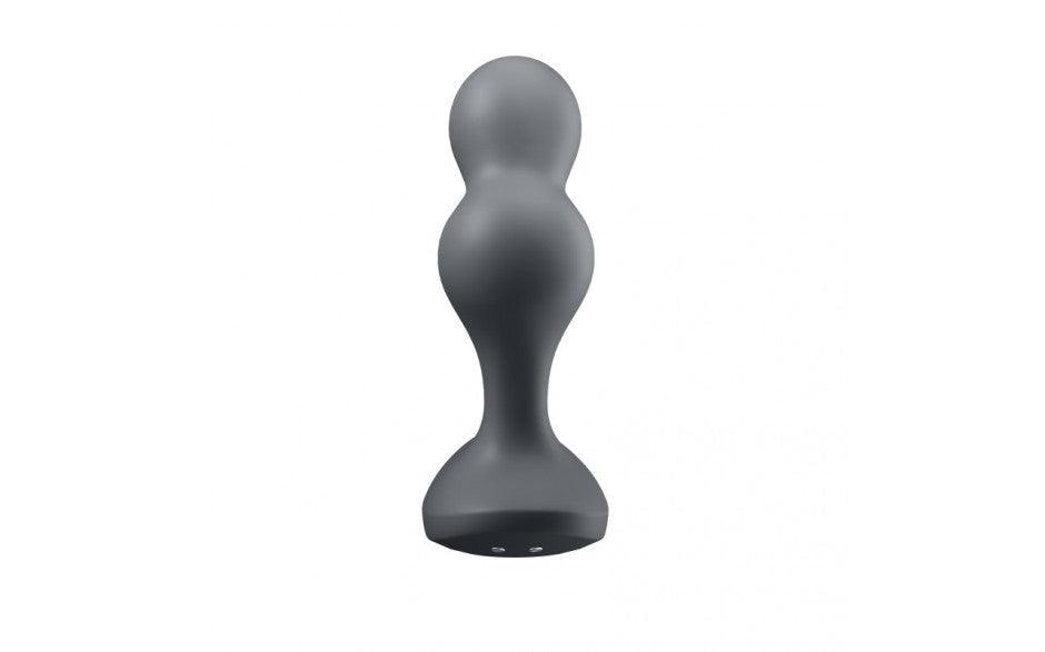 Satisfyer Deep Diver Vibrating Connect App Anal Plug Grey - Adult Toys