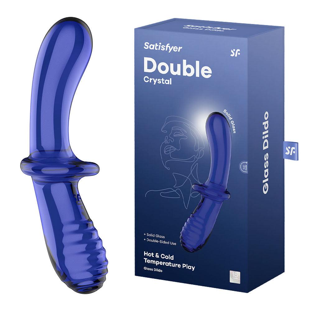 Satisfyer Double Crystal - Blue - Naughty by Nature Adult Store