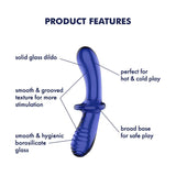 Satisfyer Double Crystal - Blue - Naughty by Nature Adult Store