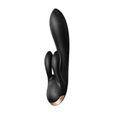 Satisfyer Double Flex App Rabbit Vibrator Black - Naughty by Nature Adult Store