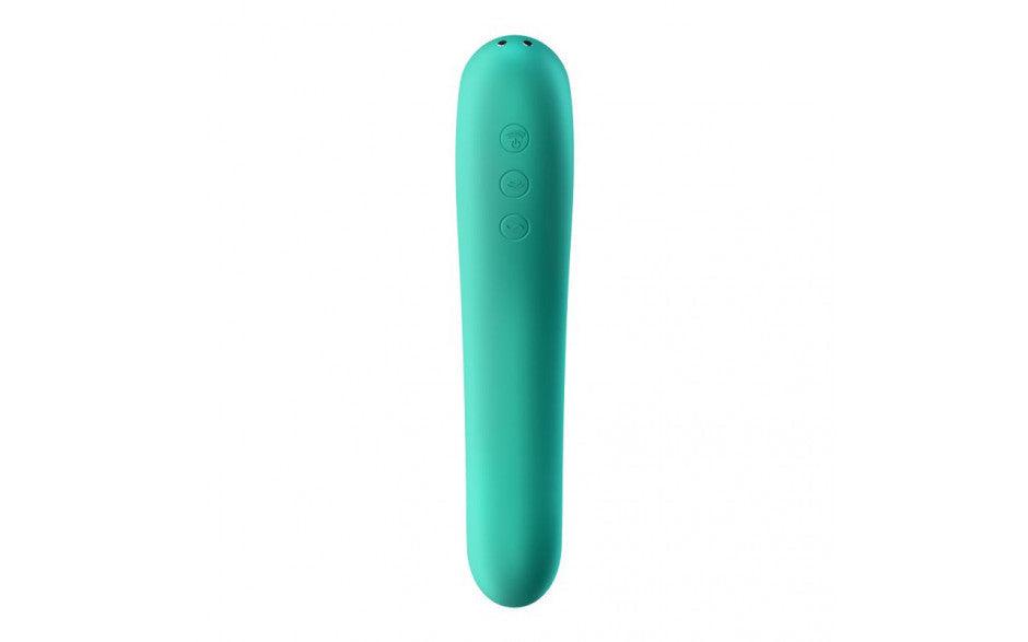 Satisfyer Dual Kiss Green - Naughty by Nature Adult Store