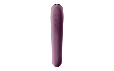 Satisfyer Dual Kiss Wine Red - Naughty by Nature Adult Store