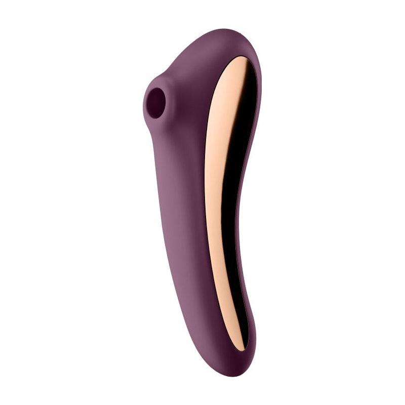 Satisfyer Dual Kiss Wine Red - Naughty by Nature Adult Store