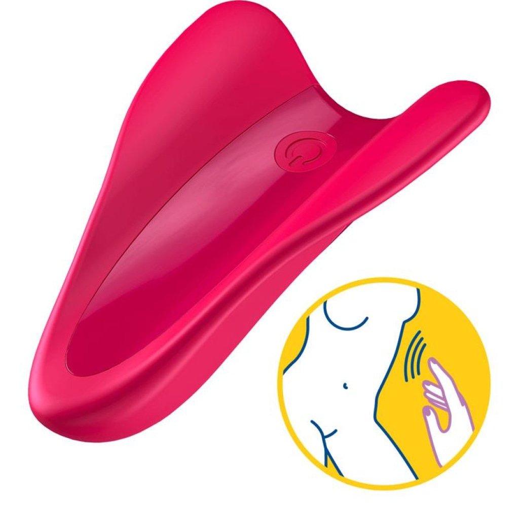 Satisfyer High Fly – Rechargeable Dual Motor Finger Stimulator | Red - STIMULATORS - PREMIUM