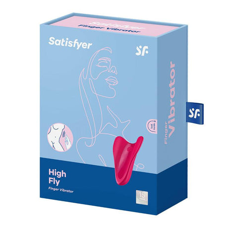 Satisfyer High Fly - Red USB Rechargeable Finger Stimulator - Naughty by Nature Adult Store