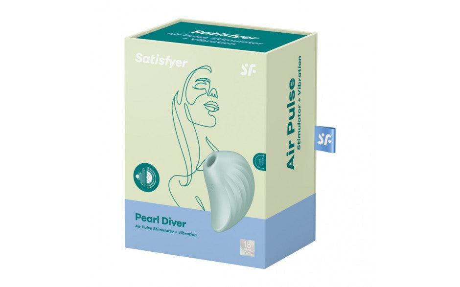 Satisfyer Pearl Diver Air Pulse Simulator Mint - Naughty by Nature Adult Store