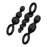 Satisfyer Plugs Booty Call 3 Pc Black - Naughty by Nature Adult Store