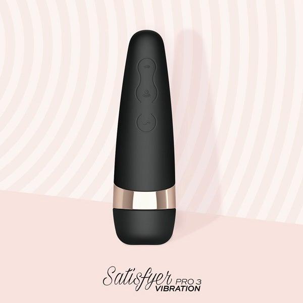 Satisfyer Pro 3+ Clitoral Vibrator – Pressure Wave & Vibration - Adult Toys