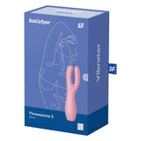 Satisfyer Threesome 3 Layon Vibrator Pink - Naughty by Nature Adult Store