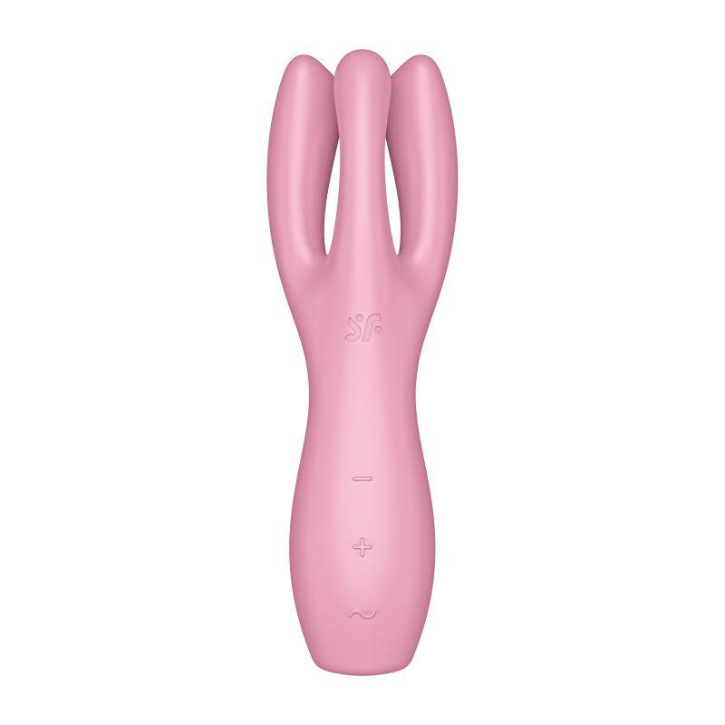 Satisfyer Threesome 3 Layon Vibrator Pink - Naughty by Nature Adult Store